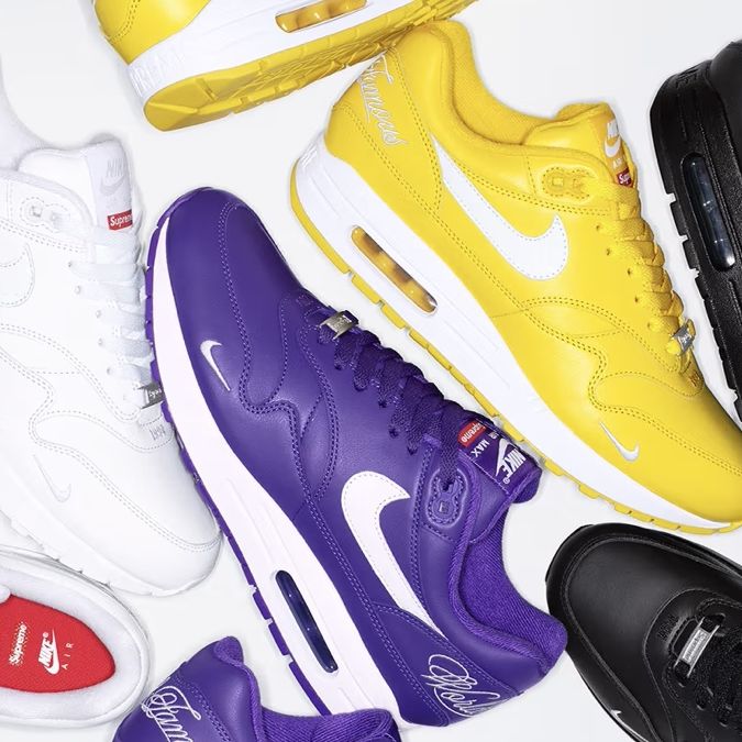 ◆コラボ商品◆SUPREME X NIKE AIR MAX 1◆正規品◆関税込◆人気 Nike®の最新Air Maxシリーズから早くもSupreme® とコラボしたAir